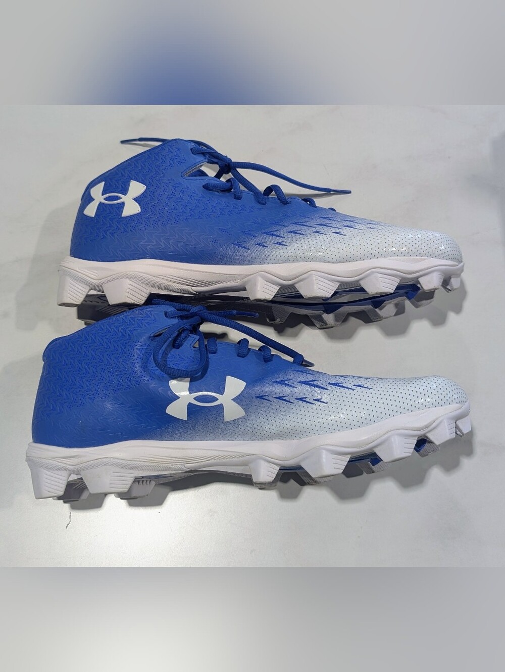 Under Armour Royal Blue and White Men's Turf Cleats